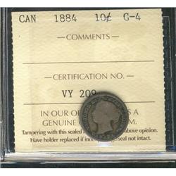 1884 10¢ ICCS G4.