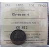 Image 1 : 1885 10¢ Obv 4 ICCS VF20.