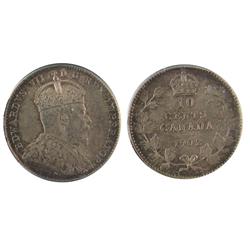 1902 10¢ PCGS MS64.  Underlying lustre and green shades.