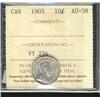 Image 1 : 1905 10¢ ICCS AU58.