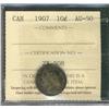 Image 1 : 1907 10¢ ICCS AU50.