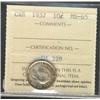 Image 1 : 1937 10¢ ICCS MS65. Light rim tones.