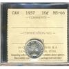 Image 1 : 1957 10¢ ICCS MS66.
