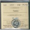 Image 1 : 1957 10¢ ICCS PL66 Cameo.