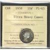 Image 1 : 1958 10¢ ICCS PL65 Ultra Heavy Cameo.