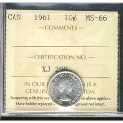 1961 10¢ ICCS MS66.