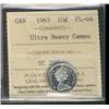Image 1 : 1965 10¢ ICCS PL66 Ultra Heavy Cameo.