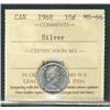 Image 1 : 1968 10¢ Silver ICCS MS66.