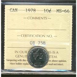 1978 10¢ ICCS MS66.