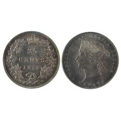 1872H 25¢ PCGS MS64+.  Gem example with fantastic eye appeal.