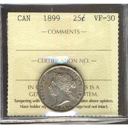 1899 25¢ ICCS VF30