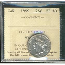 1899 25¢ ICCS EF40.