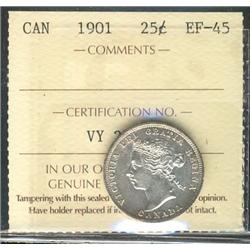 1901 25¢ ICCS EF45.