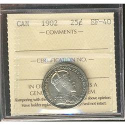 1902 25¢ ICCS EF40. Sharp and lustrous example.