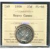 Image 1 : 1956 25¢ ICCS PL66 Heavy cameo.