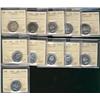 Image 1 : 1957 25¢(3), 1960(2), 1966(3) & 1967 ICCS PL65 along with 1960 PL64(2).  Lot of 11 coins.