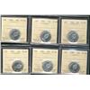 Image 1 : 1966 25¢ ICCS PL66.  Lot of 6 coins.