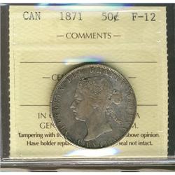 1871 50¢ ICCS F12