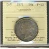 Image 1 : 1871 50¢ ICCS F12