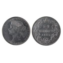 1890H 50¢ PCGS AU50.  Brilliant and lustrous.  Excesively Scarce issue to find in VF an above grades