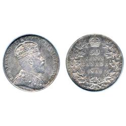 1902 50¢ PCGS MS63.  Autumn tones. A choice example.