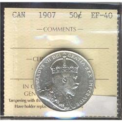 1907 50¢ ICCS EF40.