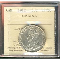 1912 50¢ ICCS VF30.