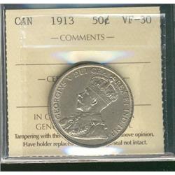 1913 50¢ ICCS VF30.