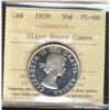 Image 1 : 1959 50¢ ICCS PL66 Ultra Heavy cameo.