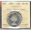 Image 1 : 1961 50¢ ICCS PL66 Ultra Heavy cameo.
