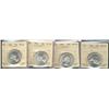 Image 1 : 1964 50¢ ICCS MS65.  Lot of 4 coins, all blast white.