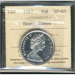 1967 50¢ ICCS SP67 Heavy Cameo.