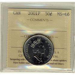 2001P 50 MS66.  Just 1 listed in POP report.