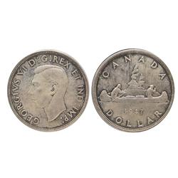 1947 $1 Ptd 7 Dot PCGS MS63. Lustrous with light toning. Underrated and rare. Not designated on PCGS