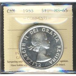 1953 $1 SF ICCS MS65.