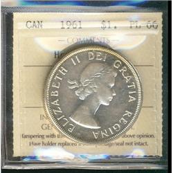 1961 $1 ICCS PL66 Heavy Cameo.