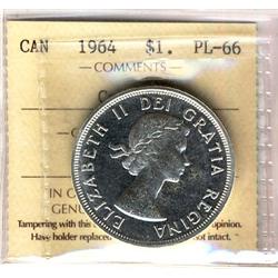 1964 $1 ICCS PL66 Cameo.