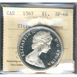 1967 $1 ICCS SP66 Ultra Heavy Cameo.