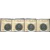 Image 1 : 1968 $1 DHL#1 & DHL#2 ICCS MS64.  Lot of 4 coins, two of each type.