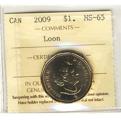 2009 Logo Loon $1 ICCS MS65