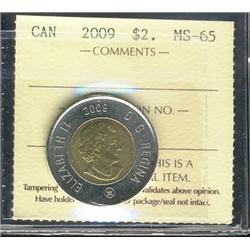 2009 Logo $2 ICCS MS65