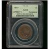 1859 1¢ DP N9 #1 PCGS AU58.