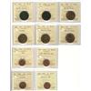 Image 1 : 1891 1¢ LL LD Obv 2 VF30, 1898H EF45, 1904 MS62RB, 1911 AU55, 1916 MS62, 1917 MS63RB, 1945 MS63RD, 1