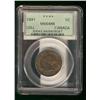 Image 1 : 1891 1¢ PCGS MS64RB.