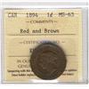 Image 1 : 1894 1¢ ICCS MS63RB.