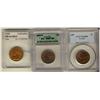 Image 1 : 1897 PCGS & 1900H ICG 1¢ MS64RB along with 1918 ACG MS64RD.  Lot of 3 certified coins.
