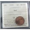 Image 1 : 1935 1¢ ICCS MS65.  90% red and lustrous.