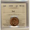 Image 1 : 1939 $1 ICCS MS66RD.