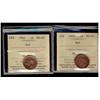 Image 1 : 1944 & 1945 1¢ ICCS MS65RD.  Lot of 2 coins both Gems.