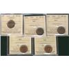 Image 1 : 1944 1¢ ICCS MS63RD.  Lot of 5 coins.